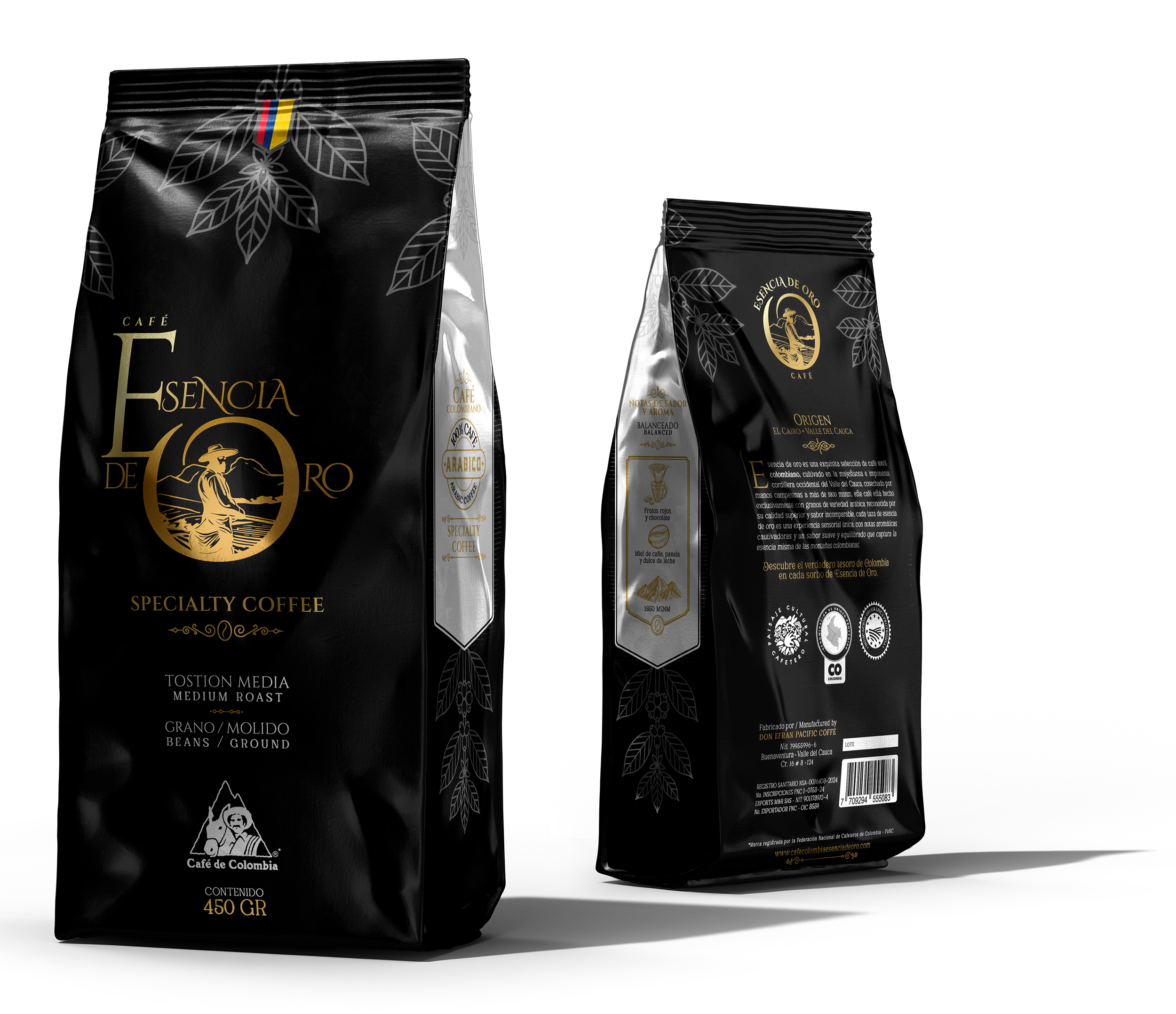 Esencia de Oro Coffee – Specialty Coffee 100% Arabica (Medium Roast) 450 g
